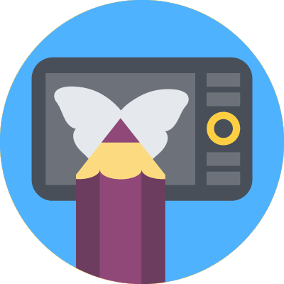 digital illustration service icon