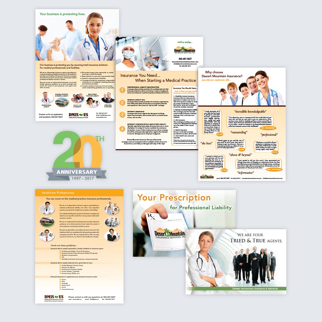 Desert Mountain Insurance graphic design work 3