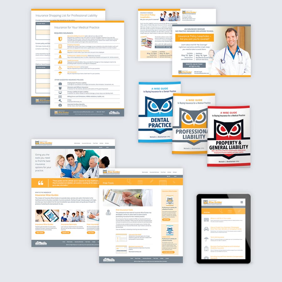 Desert Mountain Insurance graphic design work 1