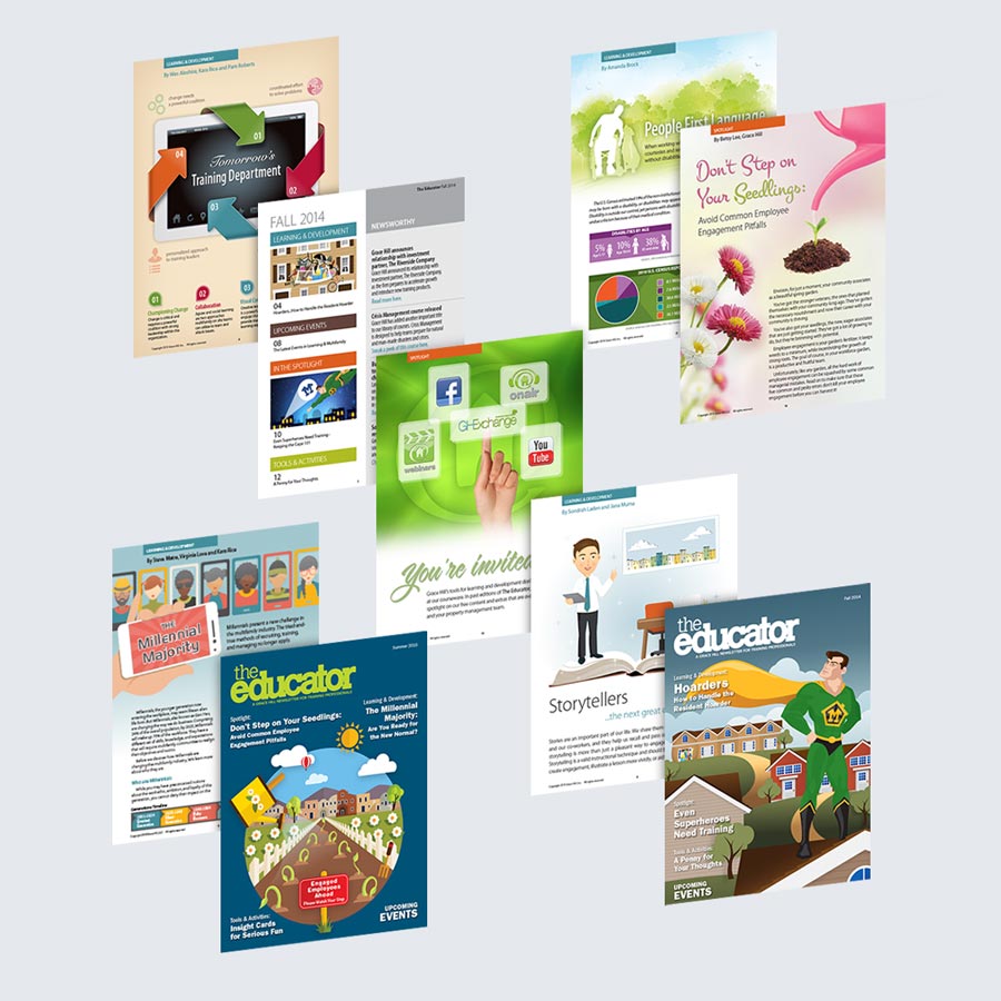 Grace Hill graphic design work 1