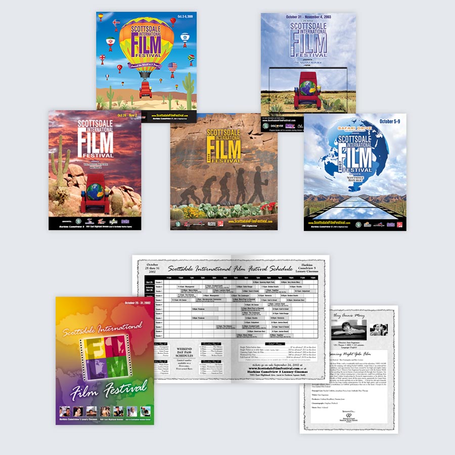 Scottsdale Film Festival graphic design work 1