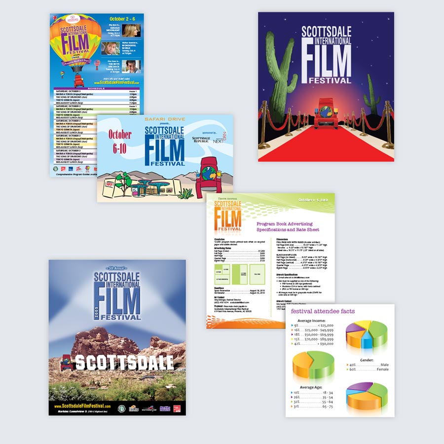 Scottsdale Film Festival graphic design work 2