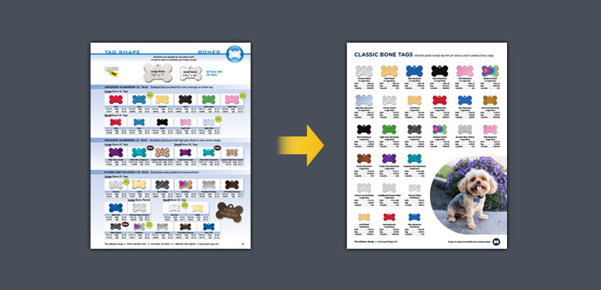 KMS Creative Design process for catalog production step 2